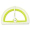 Westcott 6 in. Ruler Edge Plastic Soft Touch School Protractor with Antimicrobial Product Protection - Assorted Colors